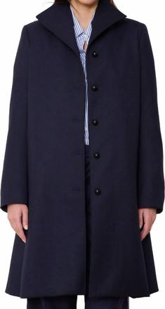 WE-AR4 Gatsby Classic Slim Fit Coat In Navy