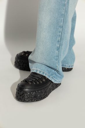 AGL Leather Ankle Boots, Womens, Black