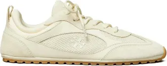 Tory Burch Schoenen, Dames, Beige, 43 EU, Leer, Field Sneaker