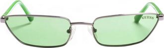 Guess Rechthoekige metalen zonnebril - Dames - Zonnebrillen - Groen - ONE Size - Accessoires