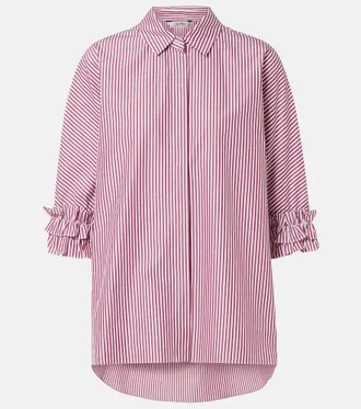 Max Mara Striped cotton poplin shirt