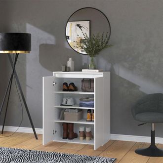 Vicco C&oacute;moda Claus, Blanco, 74 X 99.6 Cm Con 2 Puertas