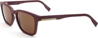 Lacoste Mens 53 mm Brown Sunglasses