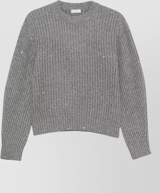 Brunello Cucinelli cashmere and virgin wool ribbed sweater