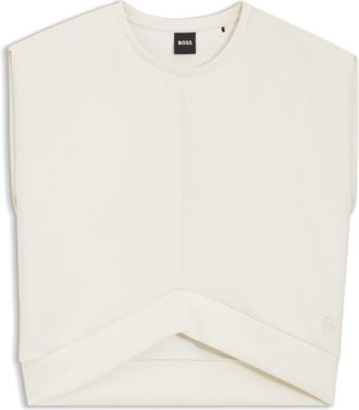 BOSS Loose-fit sweatshirt with V-cut hemline