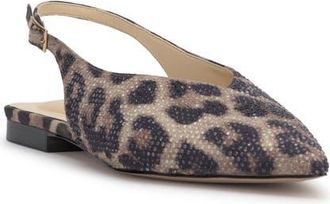 Jessica Simpson Mezzah Slingback Pointed Toe Flat in Safari Combo Clpmst at Nordstrom, Size 5.5