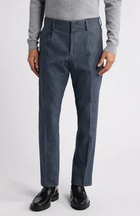 Nn.07 Bill 1067 Pleated Dress Pants in Navy Blue at Nordstrom Rack, Size 29 X 32