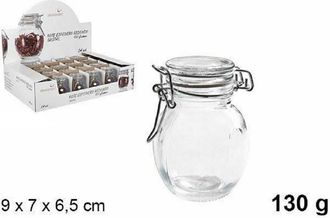 Trade Shop Trade Shop - Set 24 Pezzi Barattolo Barattolino Vasetto Con Tappo Porta Spezie Vetro 130 Gr