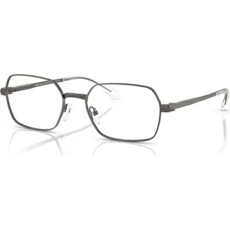 Michael Kors 56mm Square optical glasses in Grey at Nordstrom