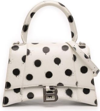 Balenciaga Pre-owned Balenciaga Small Smooth Calfskin Sprayed Polka Dot Hourglass Satchel Ladies 6FAYTGX8GUMDYIUP