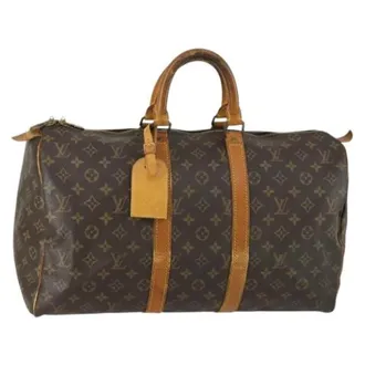 Louis Vuitton Pre-owned Weekend Bags, female, Brown, Size: ONE SIZE Pre-owned Weekend Bag