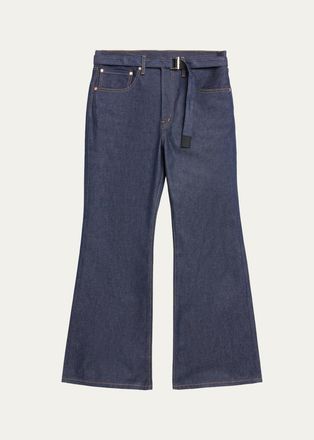 sacai Levis x Sacai Unisex Oversized Wide-Leg Belted Jeans
