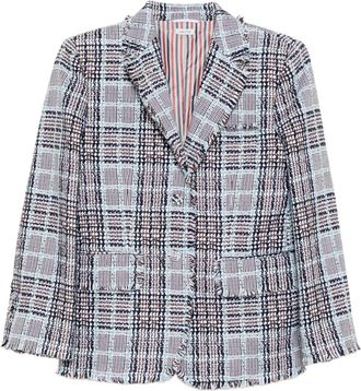 Thom Browne Blazer in tweed - Bianco