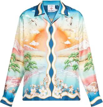 Casablanca Silk Shirt - Mens - Silk