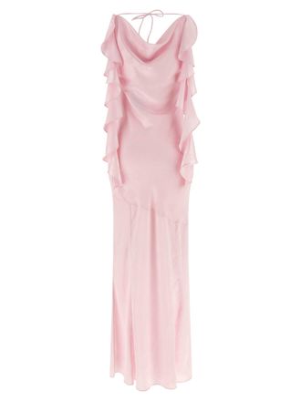 Rotate Maxi Waterfall Dress - Pink