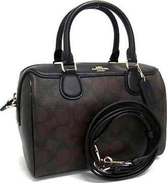 Coach Brown Pvc Handbag Shoulder Bag Tote Bag (Pre-Owned)