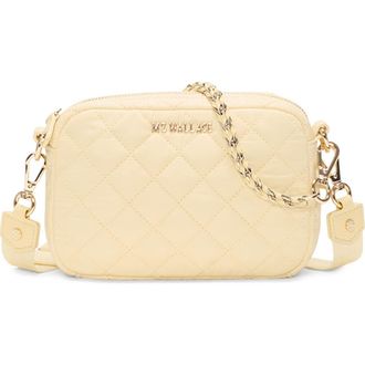 MZ Wallace Mini Crosby Quilted Nylon Crossbody Bag in Chamomile at Nordstrom