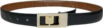 Celine Pre-owned Vintage Leren Riem - Dames - Vintage Accessoires - Zwart - ONE Size - Leer - Vintage
