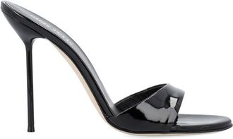 PARIS TEXAS Black Leather Heels