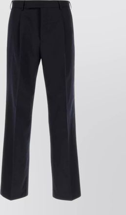 Pantaloni Torino tailored wool trousers with pleats and belt loops