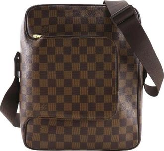 Louis Vuitton Pre-owned Olaf MM Damier Canvas Schoudertas - Dames - Vintage Schoudertas - Bruin - ONE Size - Vintage