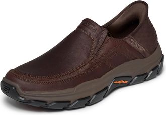 Skechers Respected-Elgin Slip-On, Rdbr (Red/Brown), 15 X-Wide