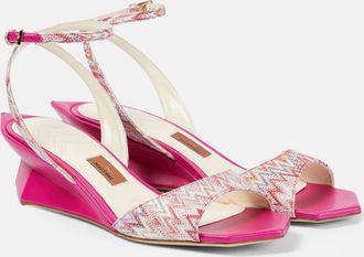 Missoni Zig Zag wedge sandals