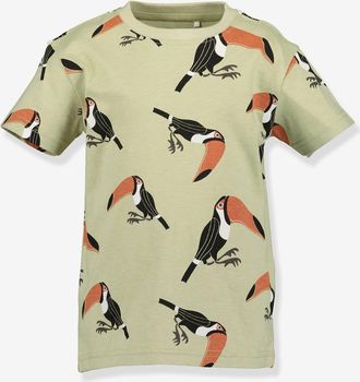 Blue Seven T-Shirt Jungen BLUE SEVEN Bio-Baumwolle GOOD VIBES khaki