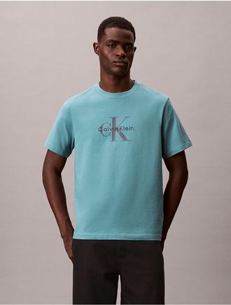 Calvin Klein Jeans Calvin Klein Mens Monologo Tee - Blue - XS