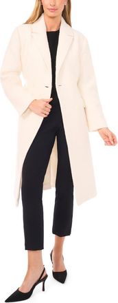 Halogen Double Breasted Boucl&eacute; Coat in New Ivory at Nordstrom Rack, Size Xx-Small