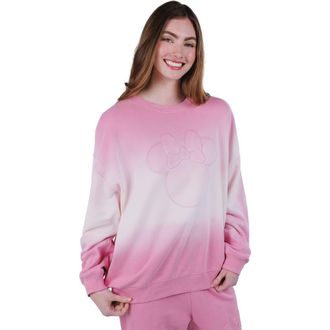 Disney Minnie Mouse Loungewear Sweatshirt in Blush Minnie Mouse at Nordstrom, Size Xx-Large