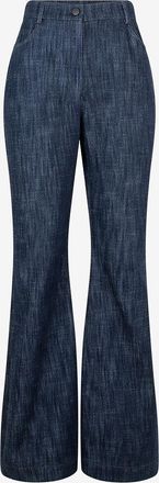 Akris Ausgestellte Baumwoll- und Wolljeans mit hoher Taille Courtney