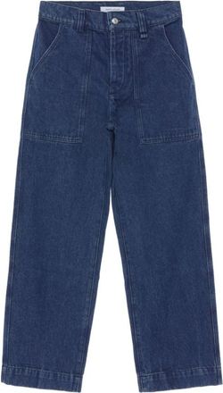 Maison Kitsun&eacute; Indigo Workwear Denim Jeans - Heren - Regular Fit Jeans - Blauw - W32 - Denim - Jeans