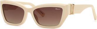 Chopard SCH416M 06Y1 Womens Sunglasses Brown Size 57
