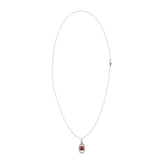 TwoJeys Accessoires, unisex, Grijs, ONE Size, Icon Link Ruby Necklace