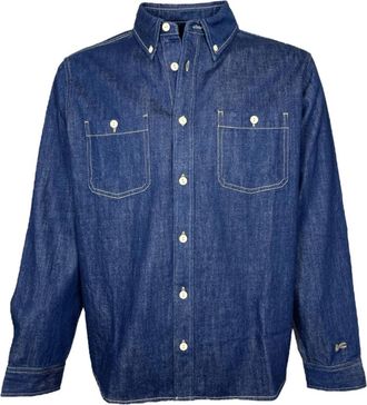 Denham Ben Shirt - Heren - Spijkeroverhemden - Blauw - L - Denim - Overhemden