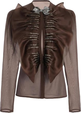 Genny Blusa - Blouses & Shirts - Mujer - Marr&oacute;n - M