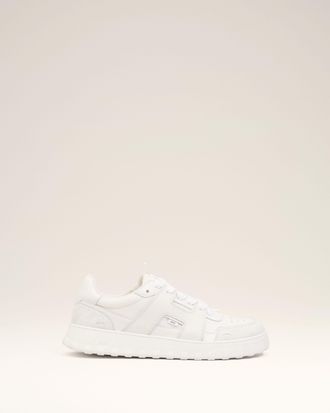 Ami White Cowhide Leather A Walk Sneakers White - 35 - Unisex