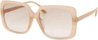 Gucci Pre-owned Plastic sunglasses - Dames - Vintage Accessoires - Beige - ONE Size - Vintage