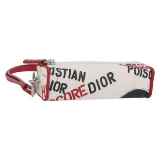 Dior Pochette in Tela Pre-owned - - Pre-owned - Donna - Bianco - ONE SIZE
