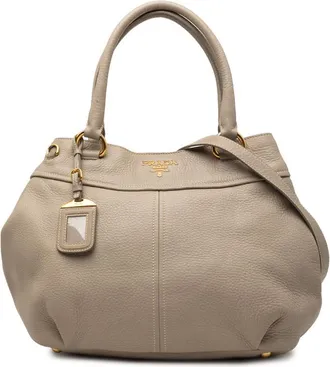 Prada Pre-owned Prada Vitello Daino Open Convertible Tote Ladies LXQQ5P1NOQXW1DFC