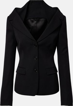 Alexander McQueen Cr&ecirc;pe blazer