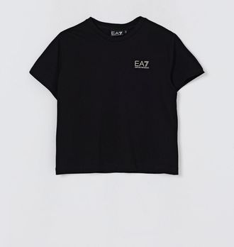 Emporio Armani T-shirt in cotone con logo Ea7