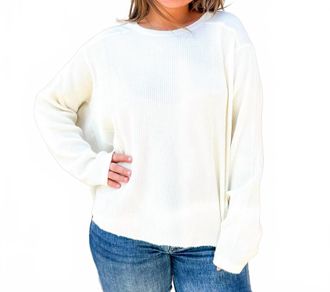 Dear John Denim Harlow Waffle Top In Coconut Milk