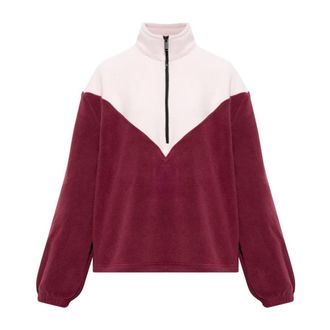 Canada Goose Tayen Colour Block Fleece Quarter Zip - Dames - Sweatshirts - Roze - S - Katoen - Hoodies & sweatvesten