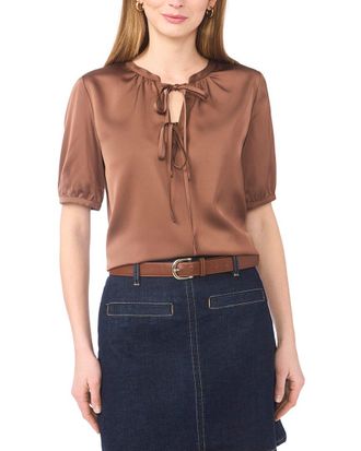 Vince Camuto Front Two-Ties Blouse