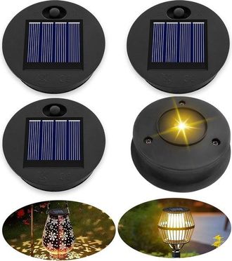 OEM Pieza De Repuesto Para Panel Solar - Parte Superior De Linterna - Iluminaci&oacute;n Exterior - Resistente Al Agua Ip44 - 7 Cm De Di&aacute;metro - Luz C&aacute;lida