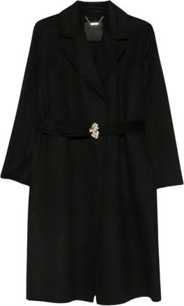 Liu Jo Cappotto lungo con cintura in vita - - Coats - Donna - Nero - S
