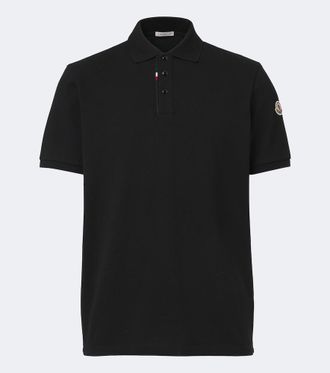 Moncler Cotton piqu&eacute; polo shirt