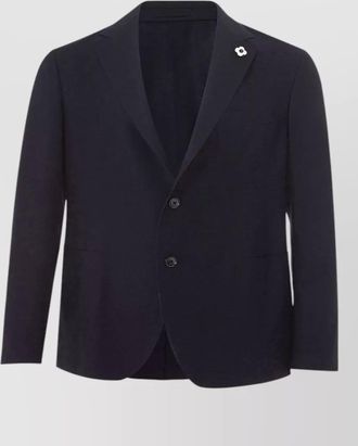 Lardini cotton single-breasted blazer